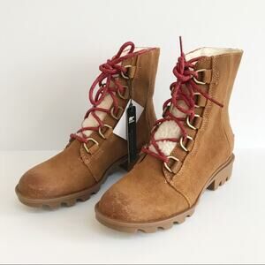 SOREL Phoenix Short Cozy Shearling Boot Cognac